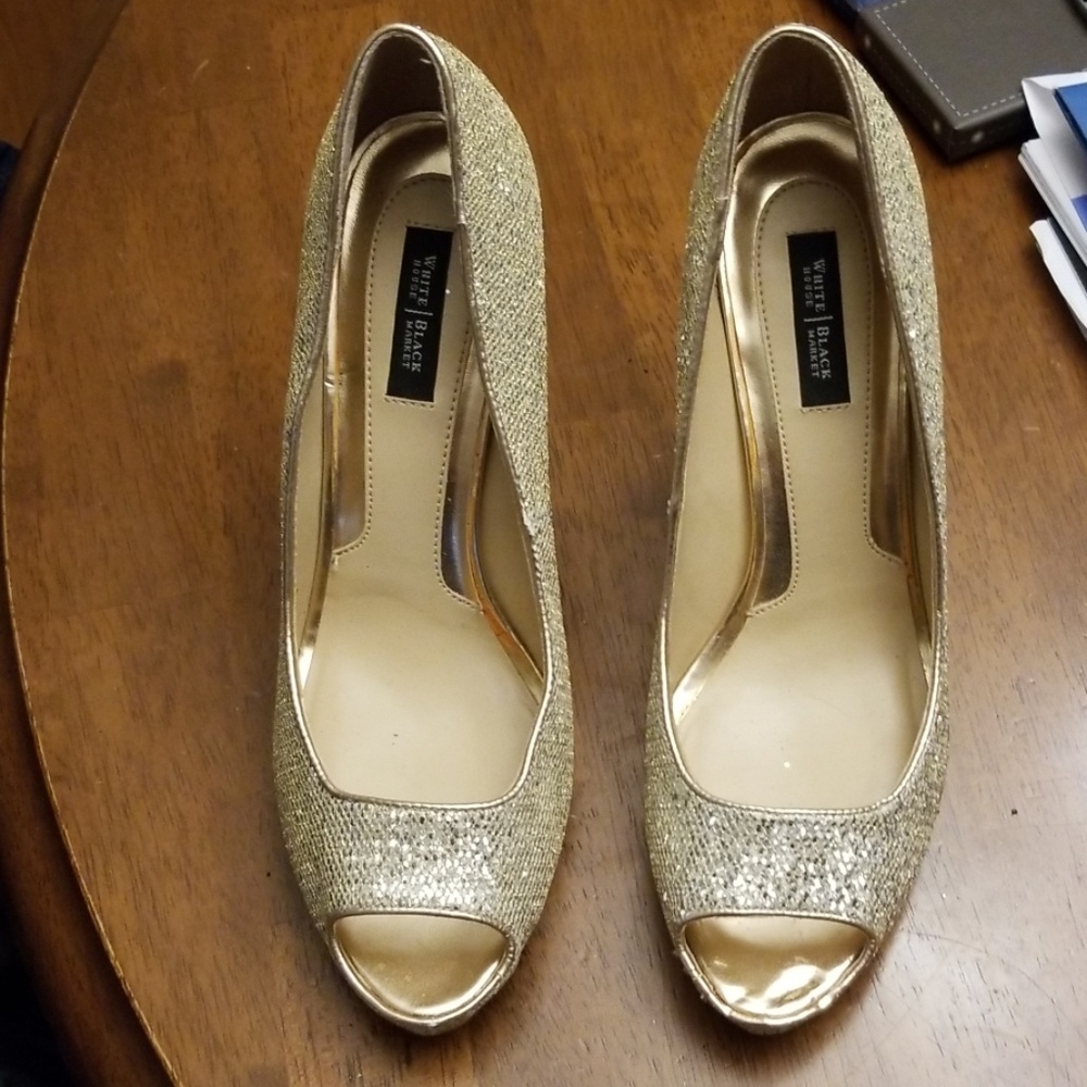💐Sparkly golden heels - Picture 3 of 8